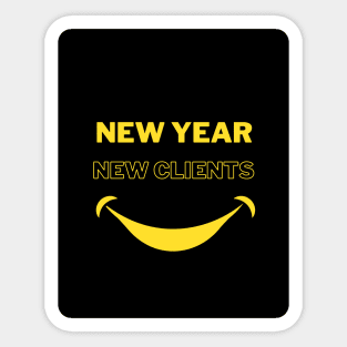 Trendy New Year Quotes "New Year" for all your merch Sticker